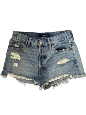 Y2K Aeropostale boyfriend fit Distressed Denim Cutoff Shorts